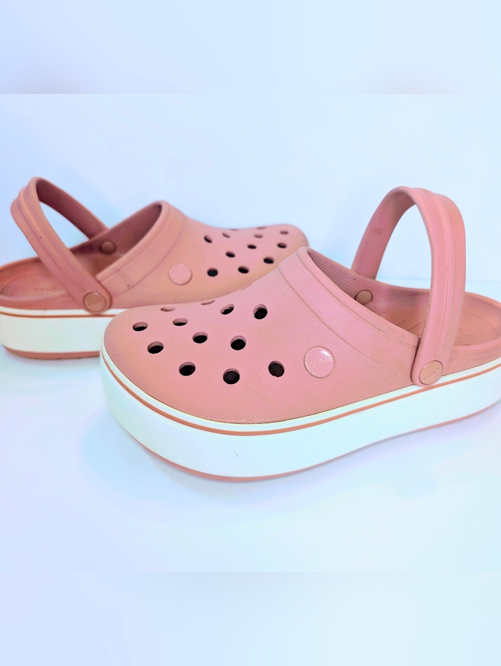Crocs Crocband Platform Edition Pink Size 8 woman's